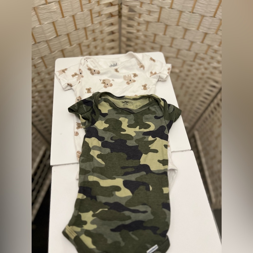 Camo & Koala Print Baby Onsies